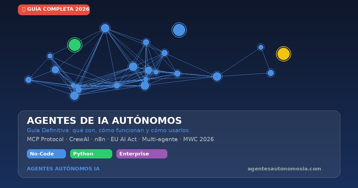 Qué son los agentes de IA autónomos: guía 2026