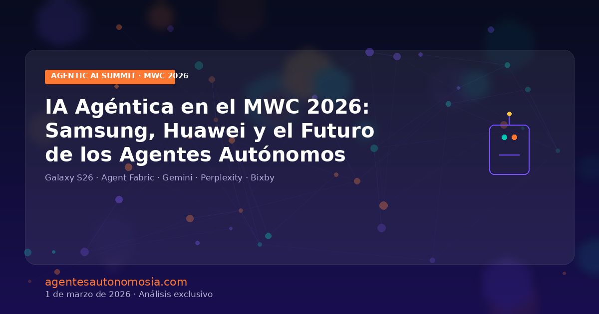 IA agéntica en el MWC 2026: Samsung y Huawei
